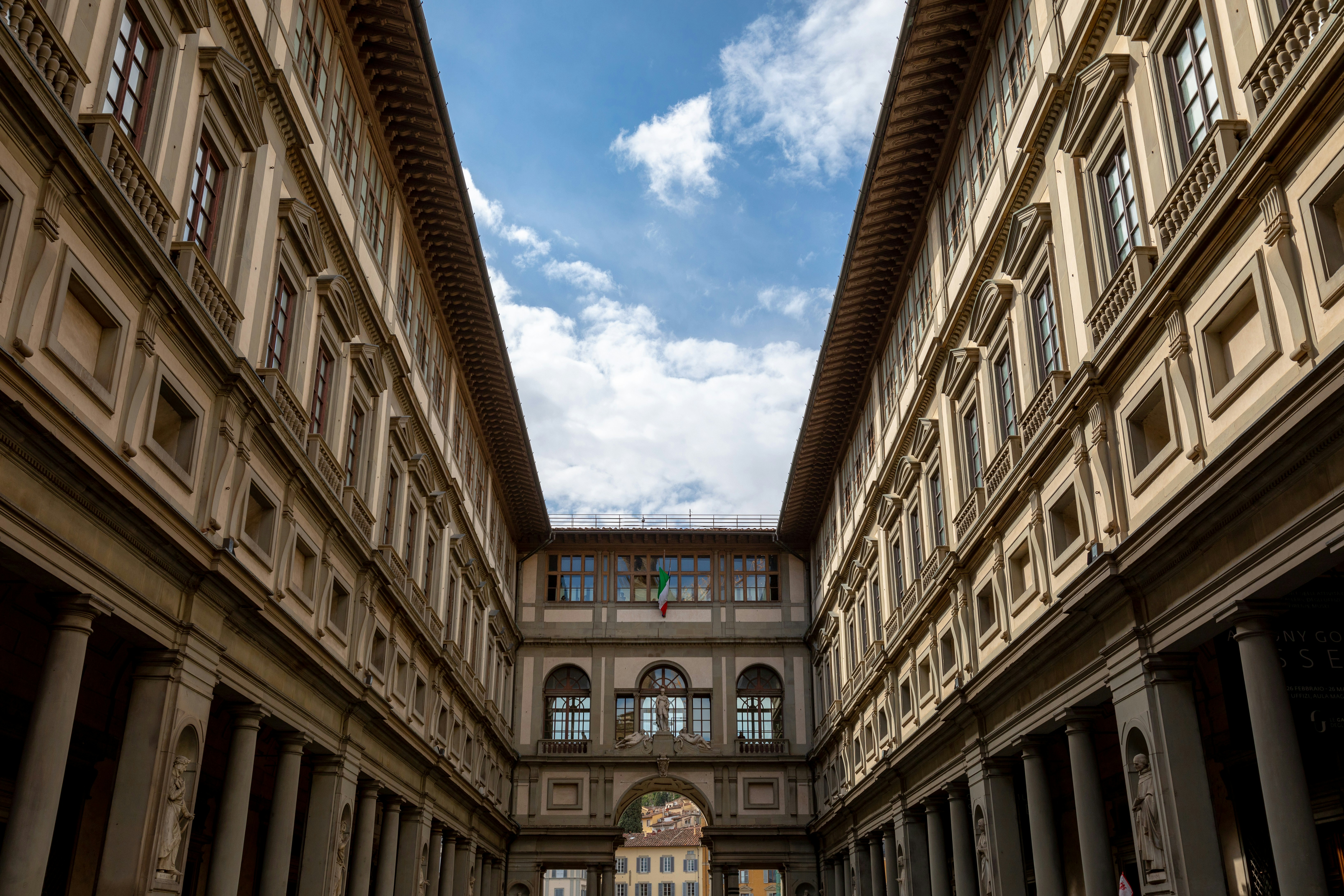 Edificio degli Uffizi visto dal cortile interno, Firenze